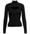 Simkhai Ribbed-knit Layered Top In Black