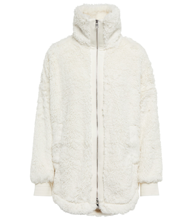 Varley Norfolk Faux Fur Jacket In White