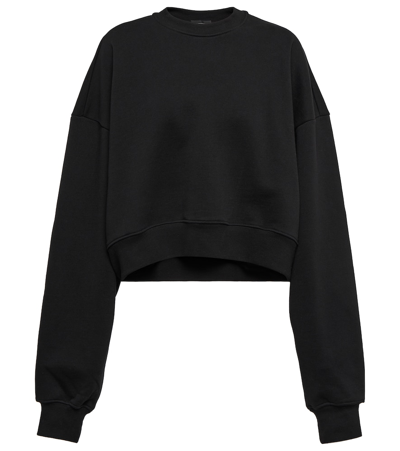 Wardrobe.nyc X Hailey Bieber Oversize Track Sweatshirt In Black