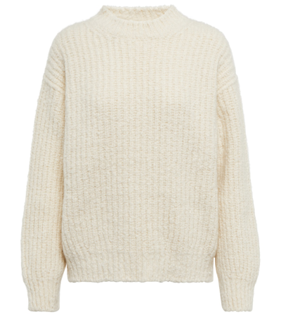 Loro Piana Ribbed-knit Cashmere Sweater In White Snow