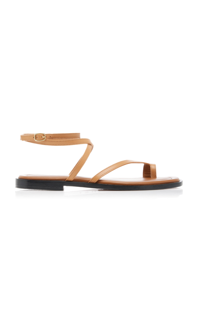【A.EMERY】 A.emery Red Jalen Leather Flat Sandals In Rot | ModeSens