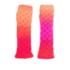 AGR PINK AND ORANGE HAYLEY OMBRÉ FINGERLESS GLOVES,AGRAW22309WOOLACR18309926