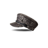 MAISON MICHEL BROWN ABBY LEOPARD PRINT BAKER BOY HAT,221307300118737964