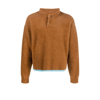 Jacquemus Le Polo Neve Boxy-fit Knitted Jumper In Brown