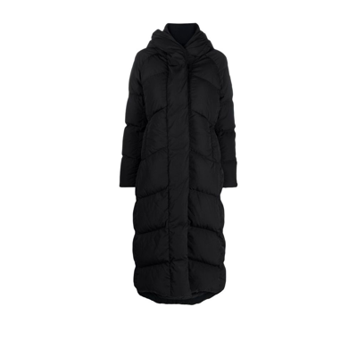Canada Goose Marlow Belted Puffer Coat In Black