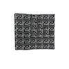 Fendi Black Intarsia Monogram Wool Scarf In Black