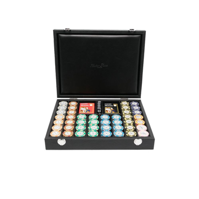 Hector Saxe Black Leather Poker 440 Set