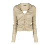 Jacquemus V-neck Long-sleeve Cardigan In Neutrals
