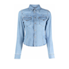 Diesel Button-down Denim Shirt In Blue