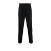 MAISON KITSUNÉ BLACK FOX PATCH COTTON TRACK PANTS,JM01306KM000119017253