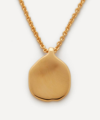 MONICA VINADER 18CT GOLD PLATED VERMEIL SILVER SIREN PETAL PENDANT NECKLACE