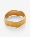 Monica Vinader 18ct Gold Plated Vermeil Silver Siren Muse Band Ring In Gold
