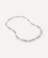 Monica Vinader Sterling Silver Heritage Link Chain Necklace In Silver