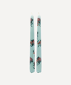 Anna + Nina Enchanted Forest Candles Set Of Two In Green