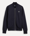 Fred Perry Logo-embroidered Nylon Bomber Jacket In Navy