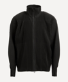 Issey Miyake Arc Pleated Funnel-neck Relaxed-fit Woven Jacket In Coke Grey