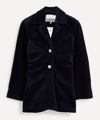 Ganni Sky Captain Single-breasted Corduroy Jacket In Sky Captain