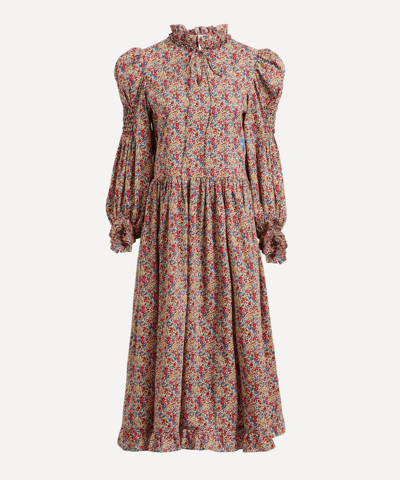 Horror Vacui Yuzuki Emma And Georgina Tana Lawn Cotton Dress In Multicoloured