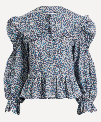 Horror Vacui Jessie Ffion Tana Lawn Cotton Blouse In Multicoloured
