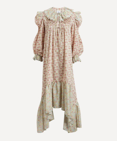 Horror Vacui Defensia Lilibet Patchwork Tana Lawn Cotton Blouse In Multicoloured