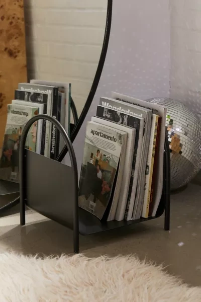 Urban Outfitters Calliope Magazine Storage Stand In Black