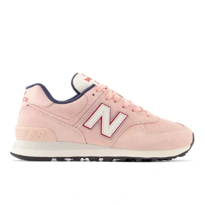 New Balance Women's 574 In Pink/grey