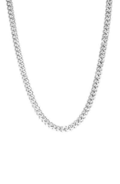Effy Sterling Silver Chain Link Necklace In White