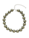 KENNETH JAY LANE WOMEN'S RHODIUM PLATED & FAUX PEARL BEADED NECKLACE