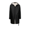 RICK OWENS BLACK STROBE PARKA COAT,DU02B4983NDKM18212393