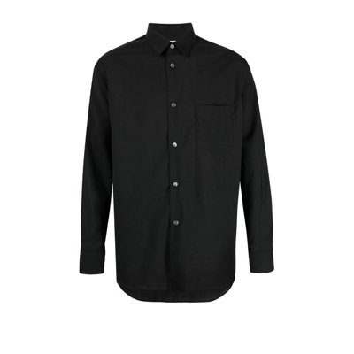 Comme Des Garçons Shirt Black Shape 2 Wool Shirt