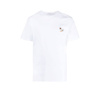 Maison Kitsuné Dressed Fox Logo Cotton Jersey T-shirt In White