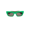 Bottega Veneta Green Sport Rectangle Sunglasses In Green