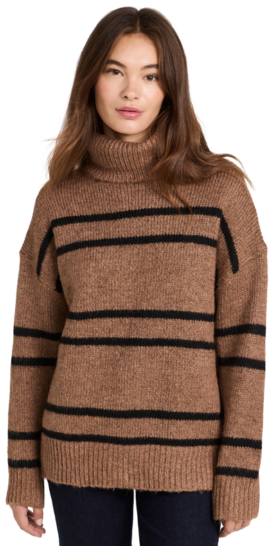 Line & Dot Veronica Sweater In Brown