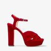 Jimmy Choo Heloise 120 In Red