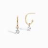 SOPHIE RATNER PIERCED DIAMOND HUGGIES EARRING