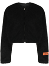 HERON PRESTON CROPPED FLEECE JACKET