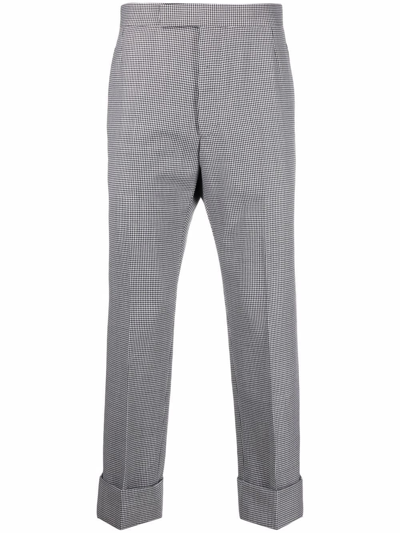 Thom Browne Fit 1 Houndstooth Trousers In Black