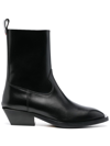 Aeyde Tapered-heel Ankle Boots In Schwarz