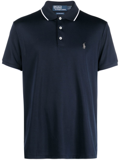 Polo Ralph Lauren Polo-pony Short Sleeve Polo Shirt In Blau