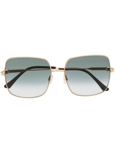 Jimmy Choo Trisha Oversized Square Sunglasses In Black