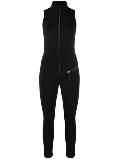 Jetset Domina Front-zip Jumpsuit In Black