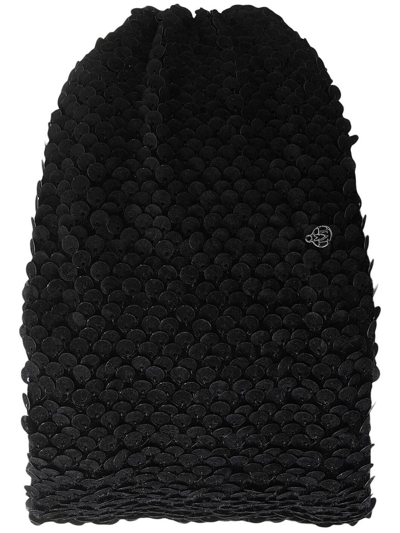 Maison Michel New Aina Sequin-embellished Beanie In Black