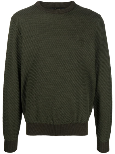 Billionaire Round-neck Knit Jumper In Grün