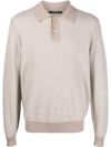 Billionaire Long-sleeved Polo Shirt In Nude