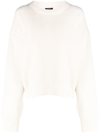 Joseph Round-neck Knitted Jumper In Nude