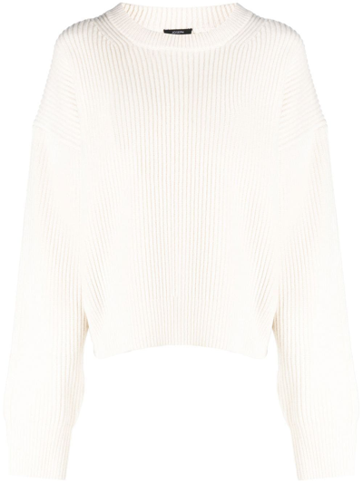 Joseph Round-neck Knitted Jumper In Nude