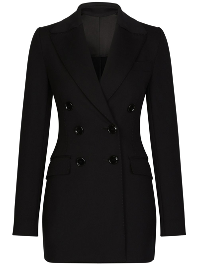 Dolce & Gabbana Double-breasted Blazer In Black