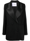 CALLAS MILANO VITTORIA DOUBLE-BREASTED TUXEDO JACKET