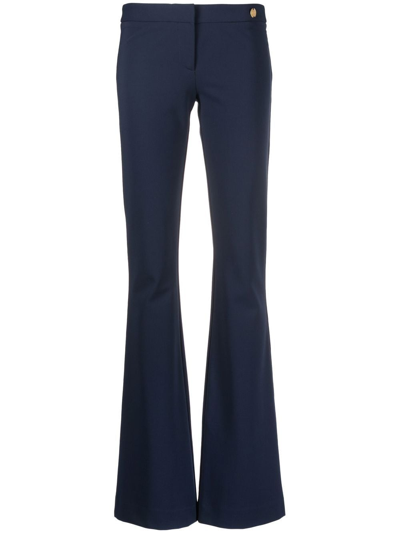 Callas Milano Jules Flared Trousers In Indigo Blue