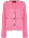 Lisa Yang Danni Cashmere Cardigan In Pink